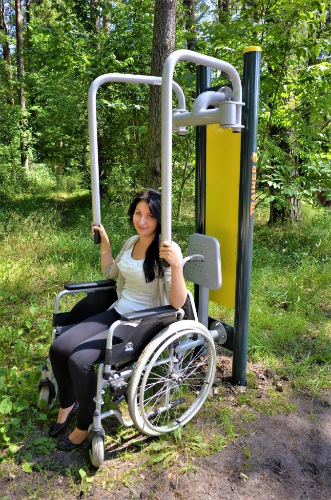 module de fitness PMR en fauteuil roulant