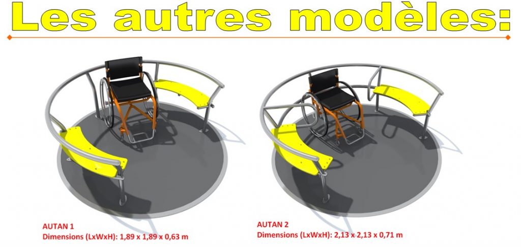 Tourniquets Autan1 et Autan 2 pour fauteuils roulants