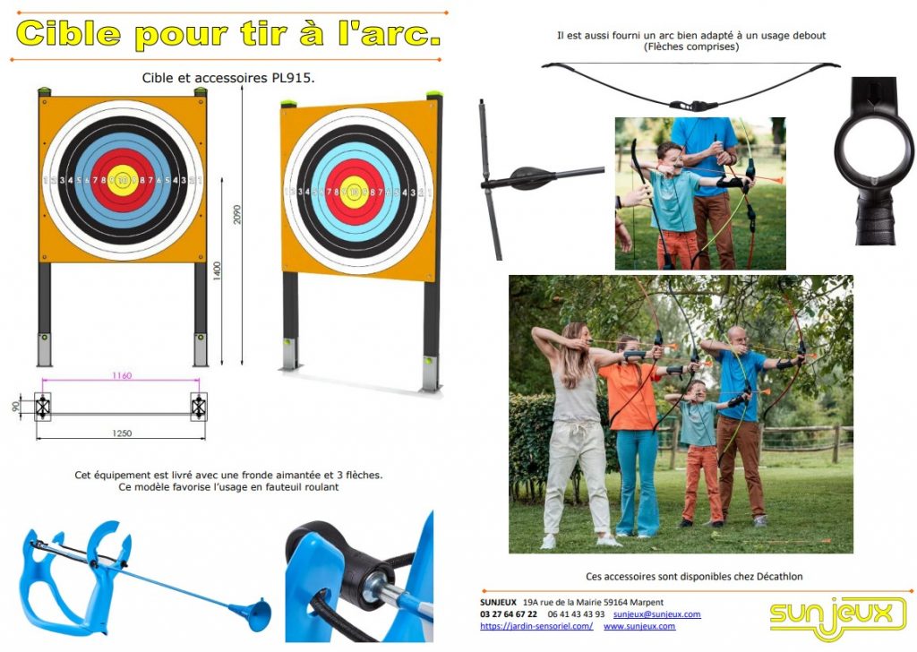 Cible de tir à l'arc PMR