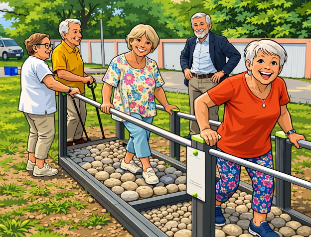 exercice de marche chez la personnes âgée